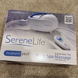 (NEW IN BOX) SereneLife Bath Tub Bubble Body Massage Spa Mat w/ Built-In Heater